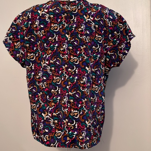 Vintage Christie and Jill medium petite cap sleeve top 24-138 - Picture 2 of 6